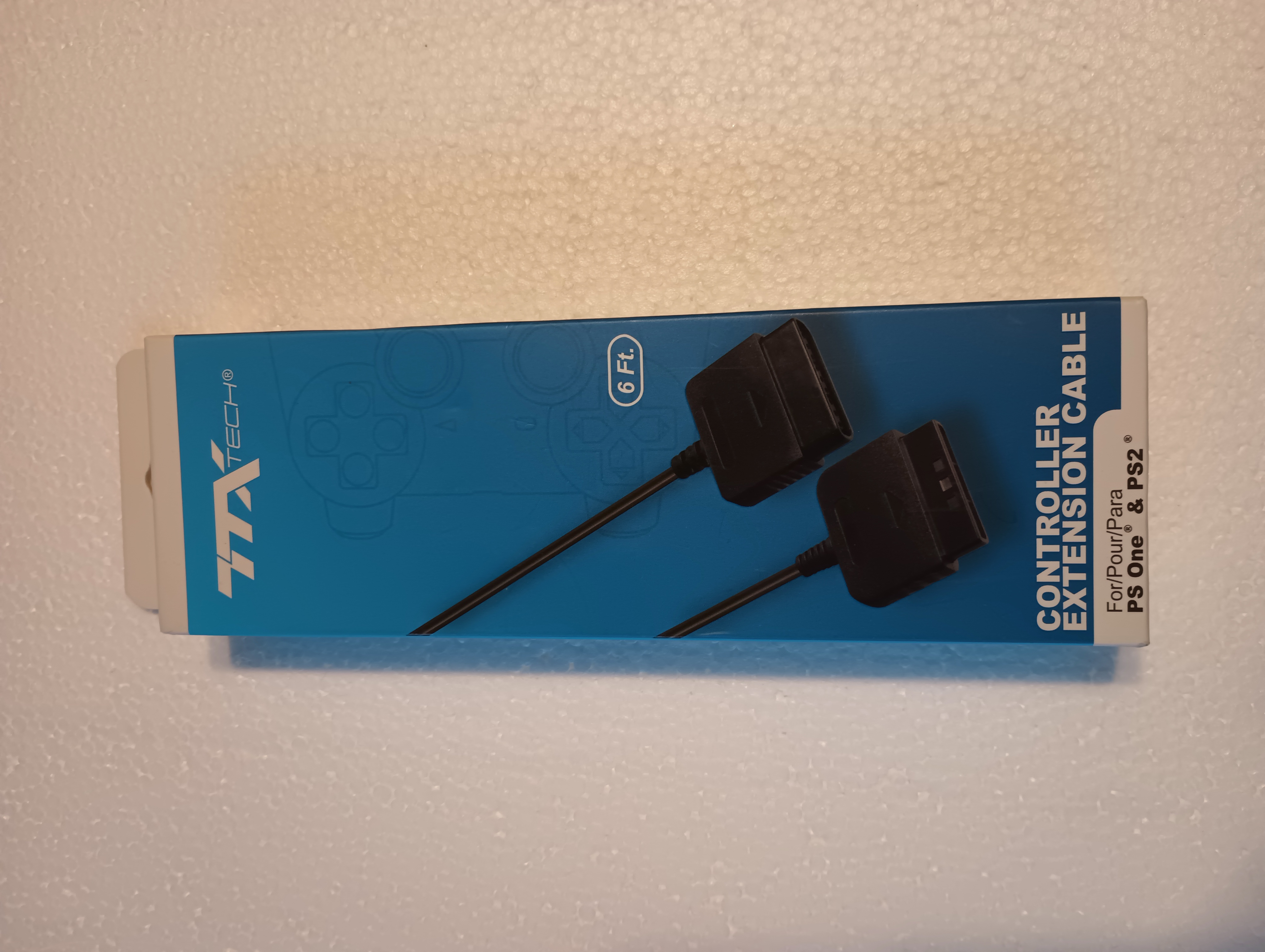 TTX PSone & PS2 Controller Extension Cable (New)